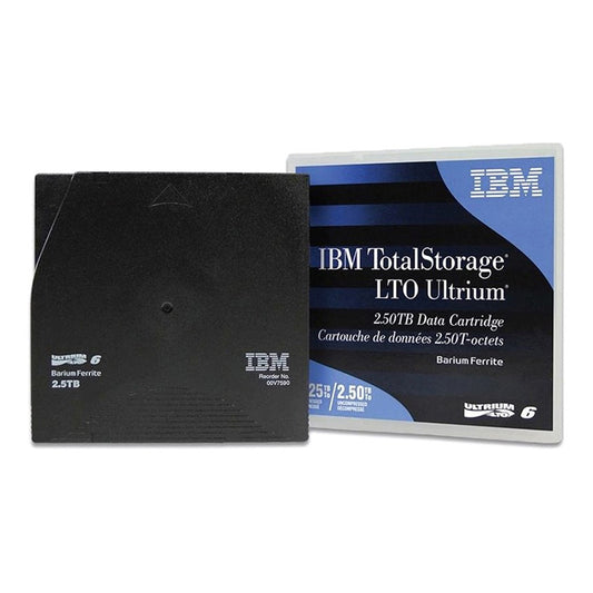 IBM LTO Ultrium 6 Magnetic Tape Data Cartridge for System Storage (2.5TB / 6.25TB) | 00V7590