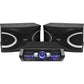 Konzert TodoOke KCS-312 3500W 10" 2-Way Woofer Micro Component Karaoke Speaker System (SET) with 2 Channel Output, Bluetooth, 2 UHF Wireless Mic / USB / SD Card Slot and FM Radio Tuner with RCA and 4 Mic Input and Remote Control