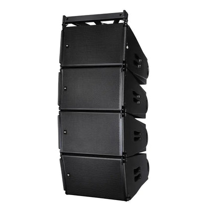 KEVLER LX-212A 12" Dual Channel 1500W Powered Active Subwoofer Speakers with Built-In Class D Amplifier, 35mm Mounting Port, and RJ45 Ethernet and PowerCon Blue / White Interface