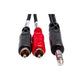 Hosa Technology Stereo 1/4" Male to 2 RCA Male Y-Cable (6.5')