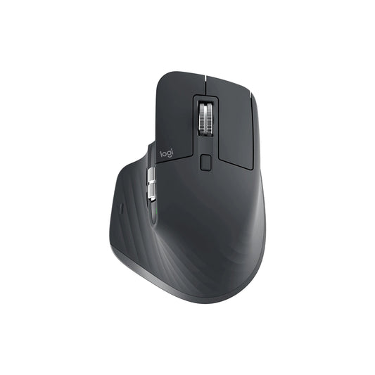 Logitech MX Master 3S Wireless Performance Mouse with 8000 DPI, Ultra-Fast Scrolling, Quiet Clicks, Gesture Controls, and USB-C Rechargeable for Desktop and Laptop PC Gaming (Graphite Black)