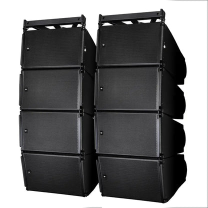 KEVLER LX-212A 12" Dual Channel 1500W Powered Active Subwoofer Speakers with Built-In Class D Amplifier, 35mm Mounting Port, and RJ45 Ethernet and PowerCon Blue / White Interface