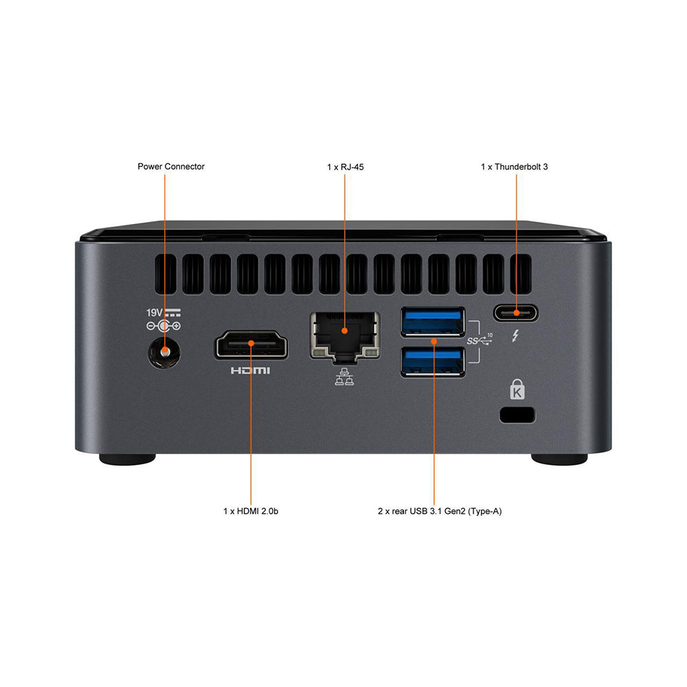 Intel NUC 10 Mini PC Desktop Kit Core i5-10210U 4.20GHz Processor and Intel  UHD Integrated Graphics and Built-in Bluetooth Ethernet Wi-Fi 6 AX201 for 