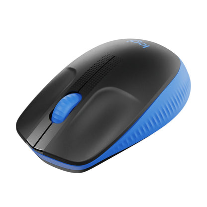 Logitech M190 Full-Size Plug and Play Wireless USB Mouse with up to 18-Month Battery Life (Blue)