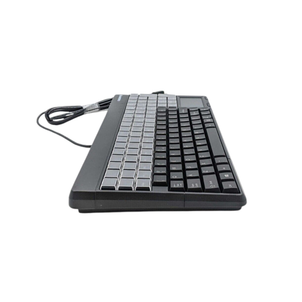 Cherry SPOS 123 Keys Multifunctional USB Keyboard with Built-In Touchpad Plug & Play for Point of Sale Terminals (Black) | G86-61401