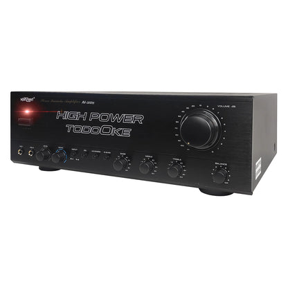 Konzert TodoOke AV-502H 1000W x2 High Power AV Karaoke Amplifier with A and B Channel Speaker Output, Equalizer Control, RCA and 2 Mic Input