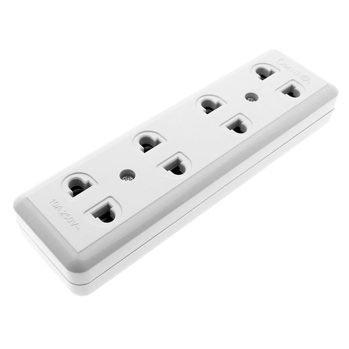 OMNI Surface Convenience Outlet Socket 10A 220V (1 Gang, 2 Gang, 3 Gang, 4 Gang) for Electronics Appliances | WSO-00