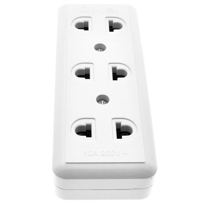 OMNI Surface Convenience Outlet Socket 10A 220V (1 Gang, 2 Gang, 3 Gang, 4 Gang) for Electronics Appliances | WSO-00