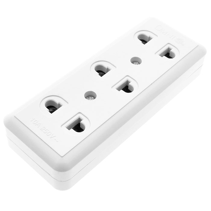 OMNI Surface Convenience Outlet Socket 10A 220V (1 Gang, 2 Gang, 3 Gang, 4 Gang) for Electronics Appliances | WSO-00