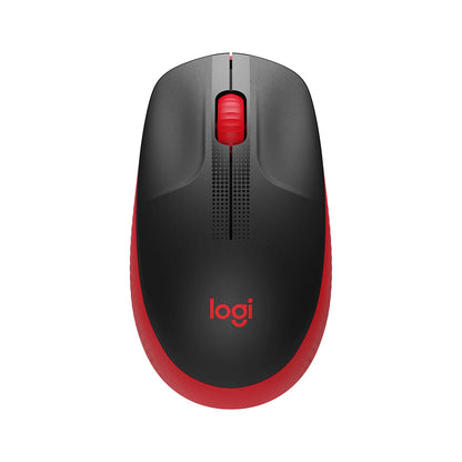 Logitech M190 Wireless USB Mouse with 1000 DPI, Nano Receiver, and Up to 18-Month Battery Life (Charcoal, Red, Blue)