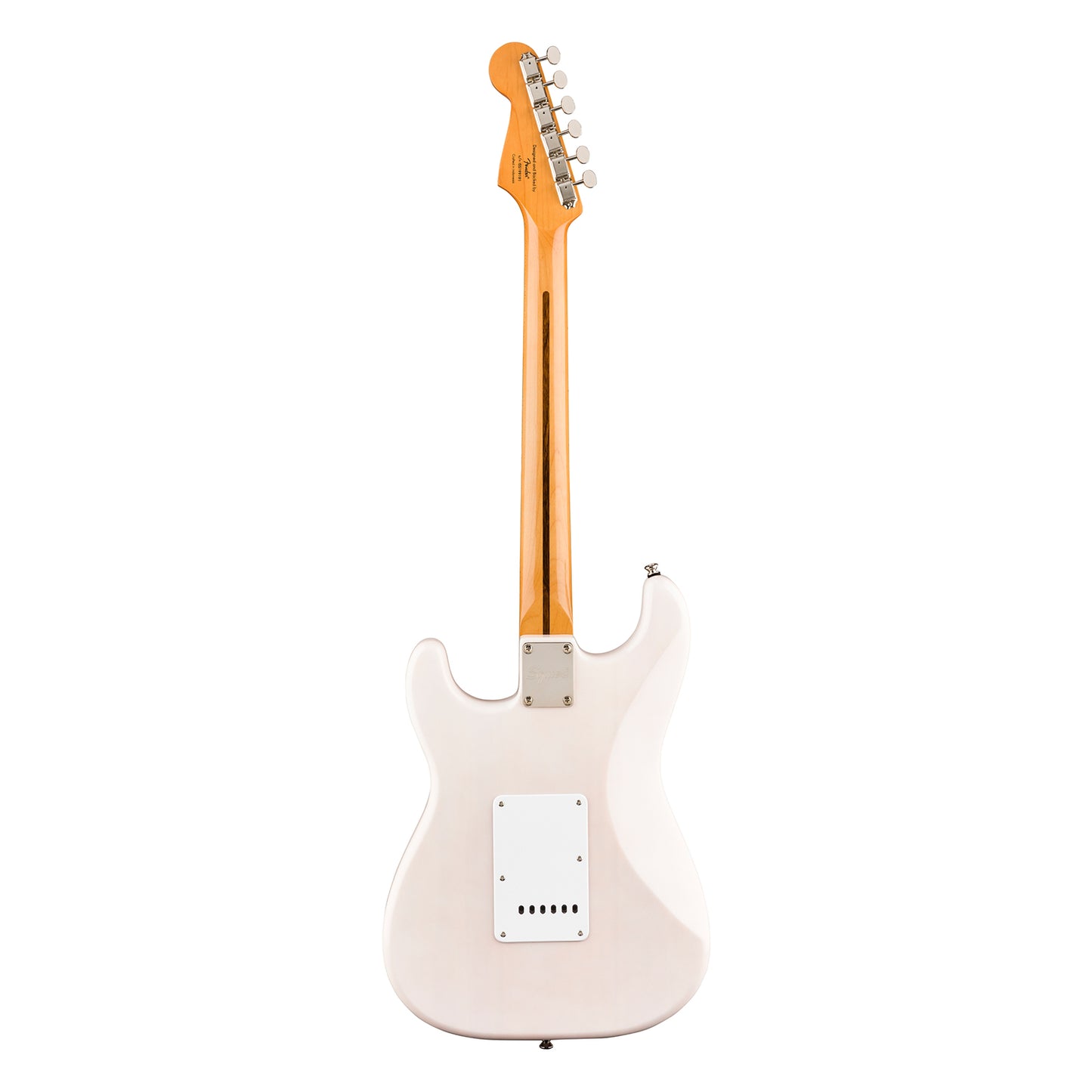 Squier by Fender Classic Vibe 50s Stratocaster Electric Guitar with SSS Pickup, Vintage Style Tremolo, Maple Fingerboard (Sunburst, White Blonde, Red)