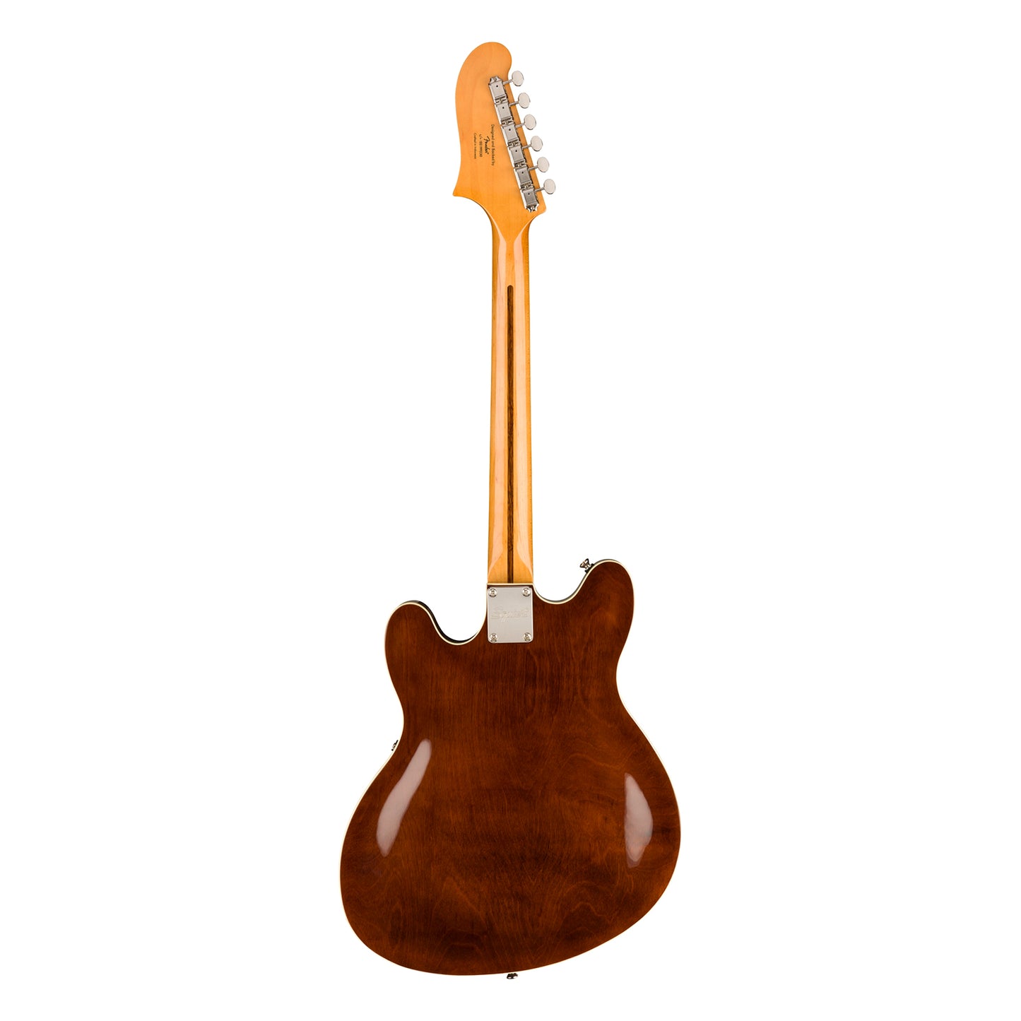 Squier by Fender Classic Vibe Starcaster Electric Guitar with HH Pickup, Semi Hollow Body, Maple Fingerboard, Adjustable Bridge (3-Color Sunburst, Natural, Walnut)