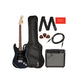 Squier by Fender Affinity Stratocaster HSS Pack (Electric Guitar, Frontman 15G Amplifier 230V EU, Gig Bag, Picks, Strap, Cable) (Black, Blue)