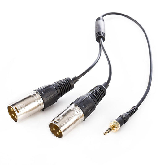 Saramonic SR-UM10-CC1 3.5mm TRS to Two XLR Male Output Y Cable for Wireless Mic Systems