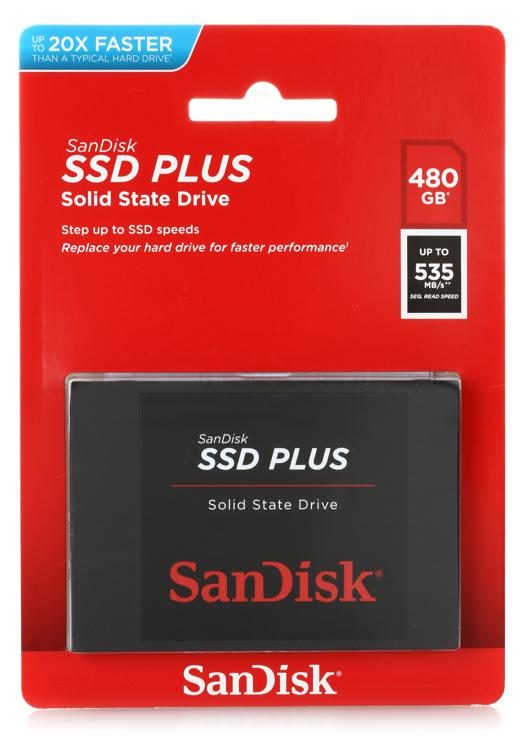 SanDisk SSD Plus SATA III 2.5-Inches Internal Solid State Drive (SSD) (240GB, 480GB, 1TB, 2TB)