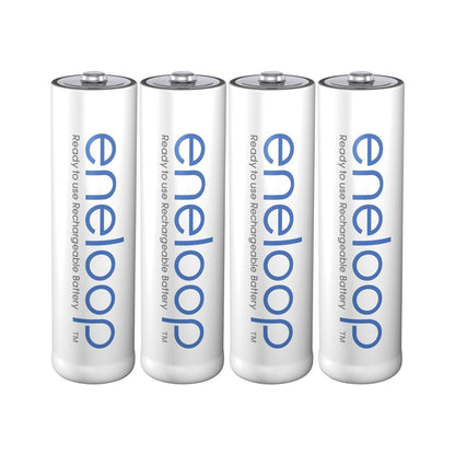 Panasonic Eneloop White 2000mAh BK-3MCCE/4ST Double AA Rechargeable Battery Pack of 4 in Shrink Pack