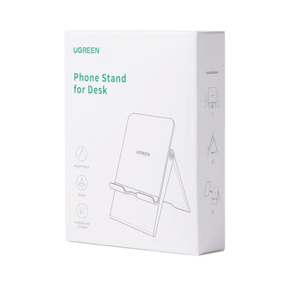 [CLEARANCE] UGREEN Foldable Portable Desktop Stand for Phone and Tablets with Adjustable Height Up to 125mm (Compatible with 4.7" to 7.9" Devices) (White)