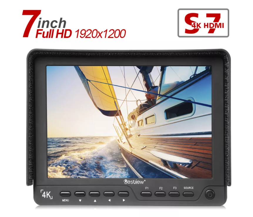Desview / Bestview 7 Inch S7 Professional Field Monitor with 178 Degree Angle and Full HD 1920 x 1200 Resolution for DSLR Cameras