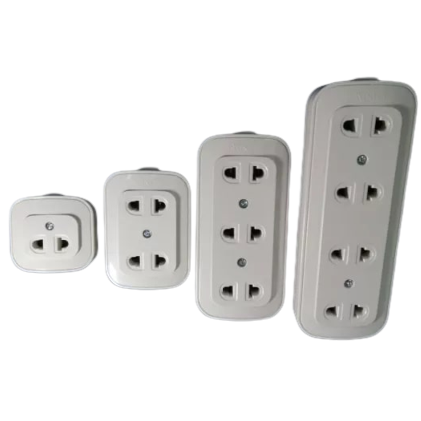 OMNI Surface Convenience Outlet Socket 10A 220V (1 Gang, 2 Gang, 3 Gang, 4 Gang) for Electronics Appliances | WSO-00