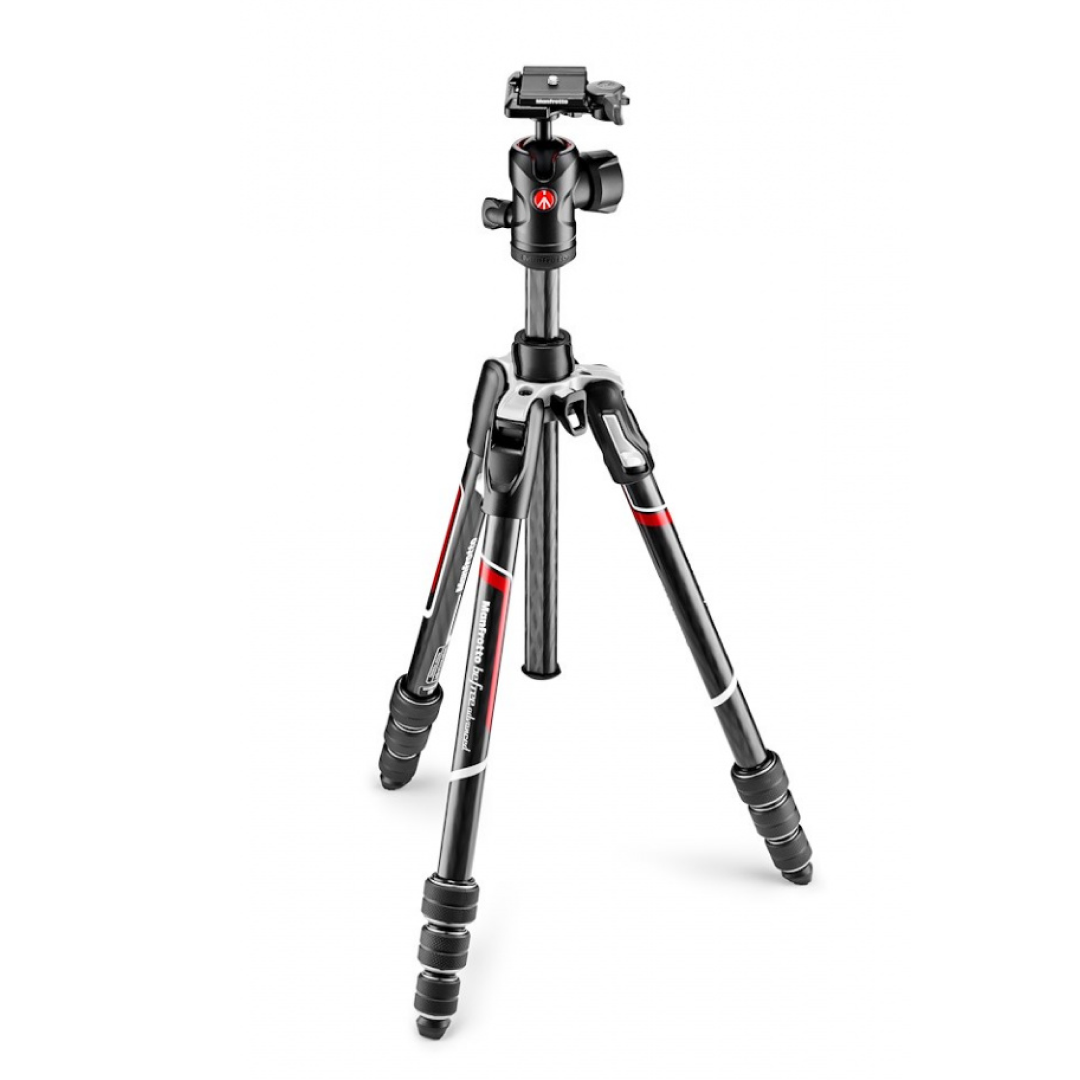 Manfrotto Befree Advanced Travel Aluminum Tripod with 494 Ball Head (Twist Locks, Black)