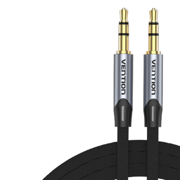 [CLEARANCE] Vention TRS 3.5mm Male to TRS 3.5mm Male Flat Gold Plated (BAP) Audio Cable for Car Audio, Mobile Phones, Speakers, Laptops