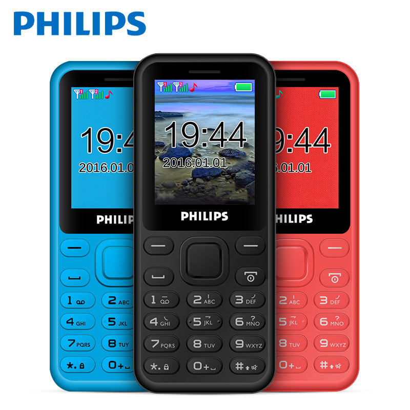 Philips Xenium E105 Basic Mobile Dual Sim / MP3 Player (Blue)