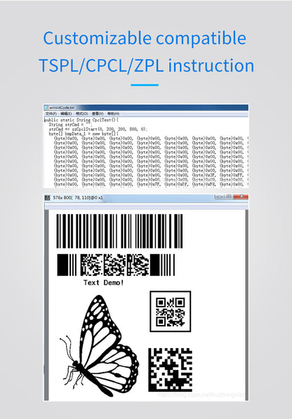 LogicOwl OJ-TDL402 80mm USB Sticker Thermal Printer Label Shipping for Windows 10