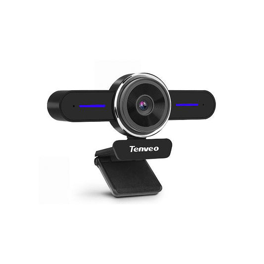 Tenveo TEVO T3 UHD 4k Video Camera with 80 Degree Wide Angle FOV, Auto Framing Function, Built-In Microphones, USB Port and Adjustable Clip for Conference, Live Streaming
