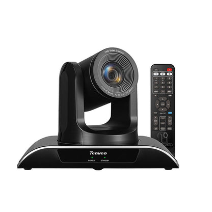 Tenveo TEVO-VHD102U FHD 1080P USB Video Conference PTZ Camera Plug and Play with 340 / 120 Degree Pan and Tilt, 10x Zoom and IR Remote Control