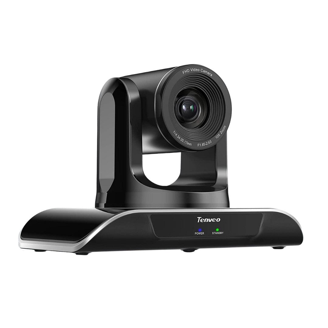 Tenveo TEVO-VHD10H 1080P FHD USB / HDMI PTZ Video Conference Camera with 10x Optical Zoom, Pan & Tilt, IR Remote Control, Wall Mount for Meetings and Live Streaming