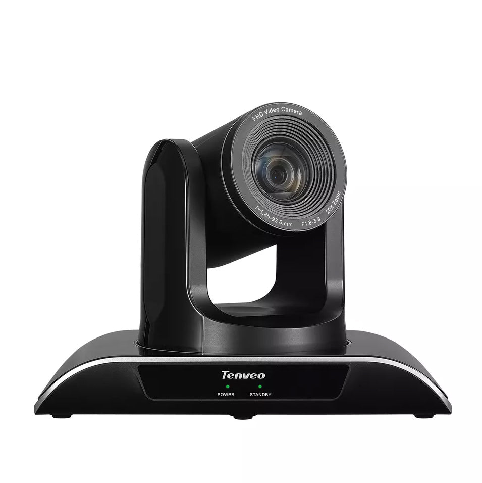 Tenveo TEVO-VHD202U FHD 1080P USB Video Conference PTZ Camera Plug and Play with 340 / 120 Degree Pan and Tilt, 20x Zoom and IR Remote Control