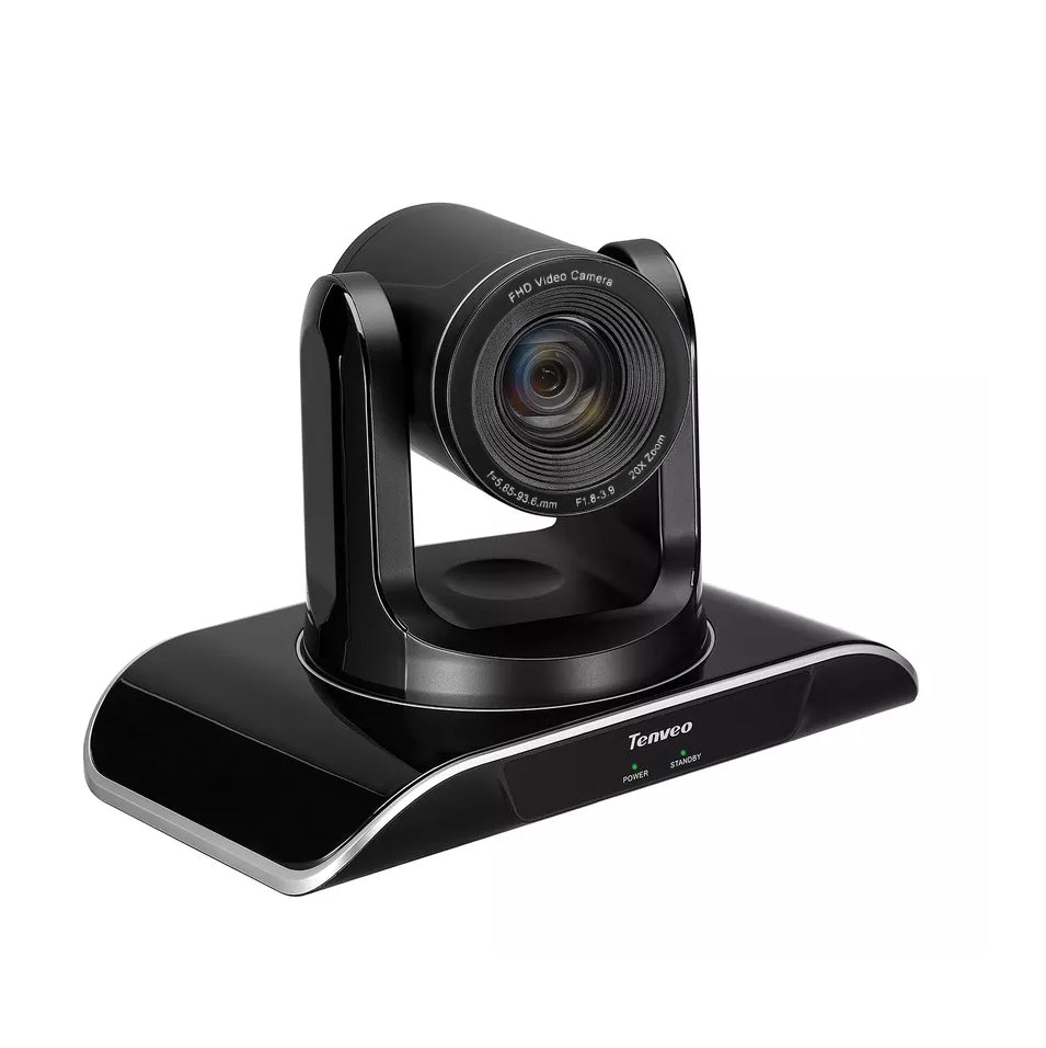 Tenveo TEVO-VHD202U FHD 1080P USB Video Conference PTZ Camera Plug and Play  with 340 / 120 Degree Pan and Tilt, 20x Zoom and IR Remote Control