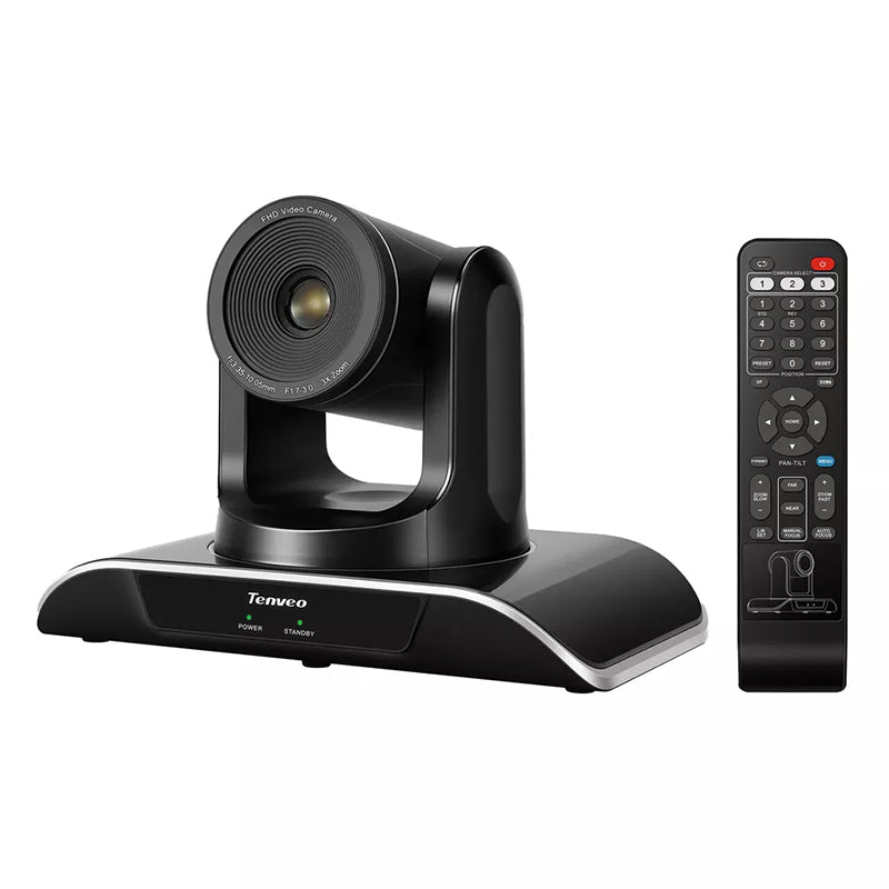Tenveo TEVO-VHD3U HD 1080P USB Video Conference PTZ Camera Plug and Play with 175 / 90 Degree Pan and Tilt, 3x Zoom and IR Remote Control