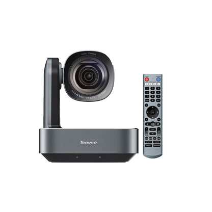 Tenveo TEVO VLOOP 12U NDI HX 4K UHD USB C 12X Optical Zoom PTZ Live Streaming Camera with HDMI / RJ45 PoE / RS485 / RS232 for Video Conference Meeting, Live Streaming and Broadcast