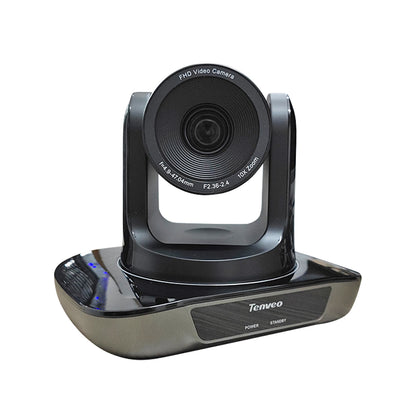 Tenveo UHD10U FHD 1080P USB PTZ Video Conference Camera with Pan & Tilt, 10x Optical Zoom Plug & Play for Meetings and Livestreaming