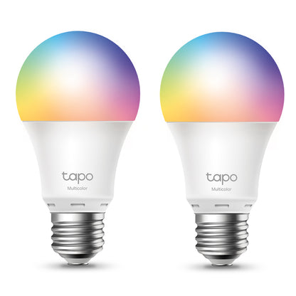 TP-Link Tapo L535E / L520E / L530E / L510E Smart WIFI LED Light Bulb, Dimmable / Multicolored, Voice Control, Remote Control, Away Mode, E27 Socket, Energy Saving, Schedule & Timer, No Hub Required