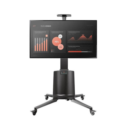 North Bayou TW-85 Heavy Duty TV Cart (55" to 85" Screens) with Motorized Automatic Screen Lift TV Television Stand and Electronic Height Adjustment