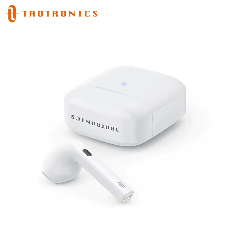 TaoTronics SoundLiberty A10 Wireless Waterproof Earbuds Bluetooth 5.2 Noise Cancelling Microphone Fast Charge and Smart Touch Control for