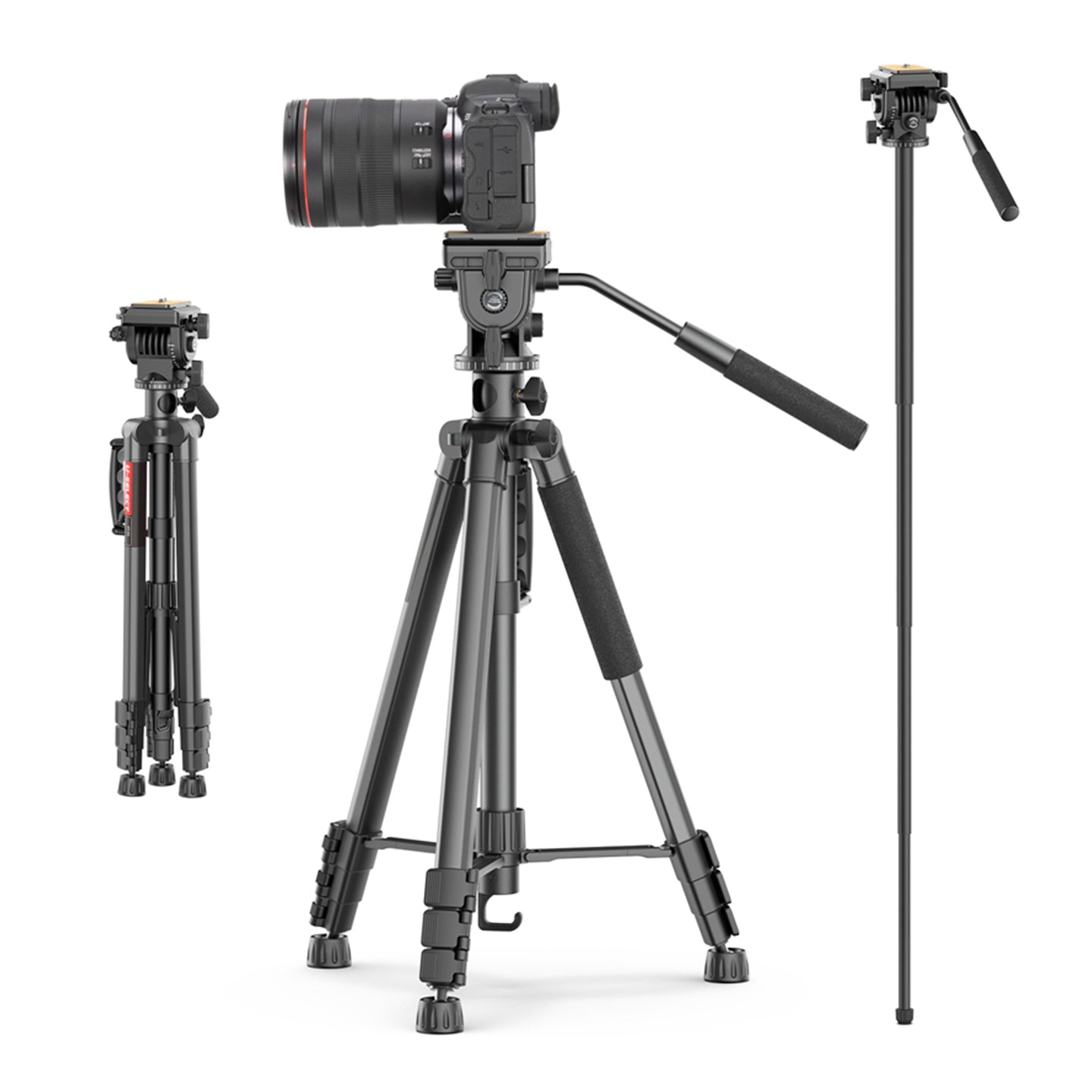 U-Select by Ulanzi VT-02 Multifunctional Universal Tripod/Monopod for Photography and Videography DSLR, Camcorder, Smartphones