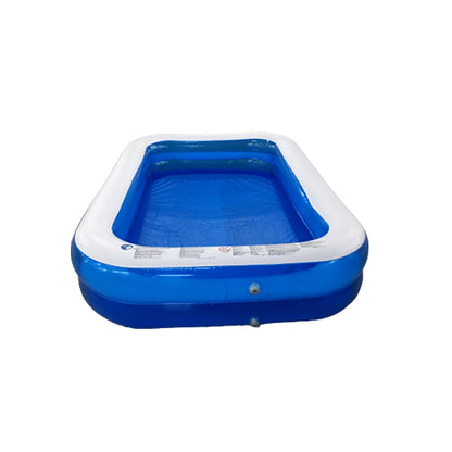[CLEARANCE] Ucassa 260 x 165 x 50cm Inflatable Swimming Pool Rectangle White-Edge Summer for Family, Kids and Adults
