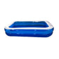 Ucassa 260 x 165 x 50cm Inflatable Swimming Pool Rectangle White-Edge Summer for Family, Kids and Adults