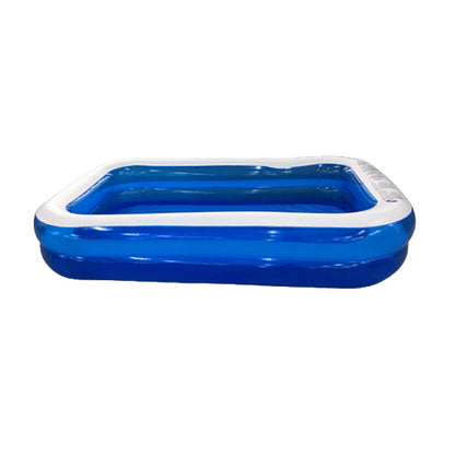 [CLEARANCE] Ucassa 260 x 165 x 50cm Inflatable Swimming Pool Rectangle White-Edge Summer for Family, Kids and Adults