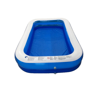 [CLEARANCE] Ucassa 260 x 165 x 50cm Inflatable Swimming Pool Rectangle White-Edge Summer for Family, Kids and Adults