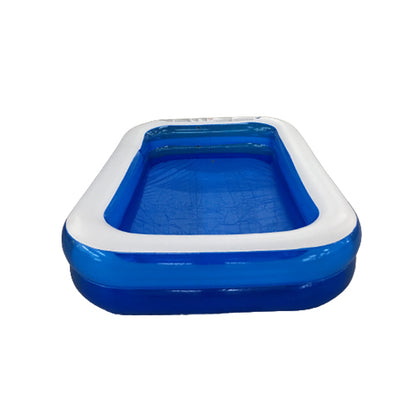 [CLEARANCE] Ucassa 260 x 165 x 50cm Inflatable Swimming Pool Rectangle White-Edge Summer for Family, Kids and Adults