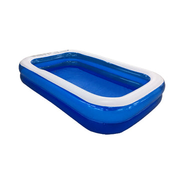 [CLEARANCE] Ucassa 260 x 165 x 50cm Inflatable Swimming Pool Rectangle White-Edge Summer for Family, Kids and Adults