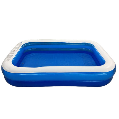 [CLEARANCE] Ucassa 260 x 165 x 50cm Inflatable Swimming Pool Rectangle White-Edge Summer for Family, Kids and Adults