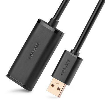 [CLEARANCE] UGREEN USB 2.0 Male to Female Gold-Plated 30-Meters Active Extension Cable with FE1 Chip and 480Mbps Transfer Rate for PC, Laptops, Gaming Consoles, Printers (10326)