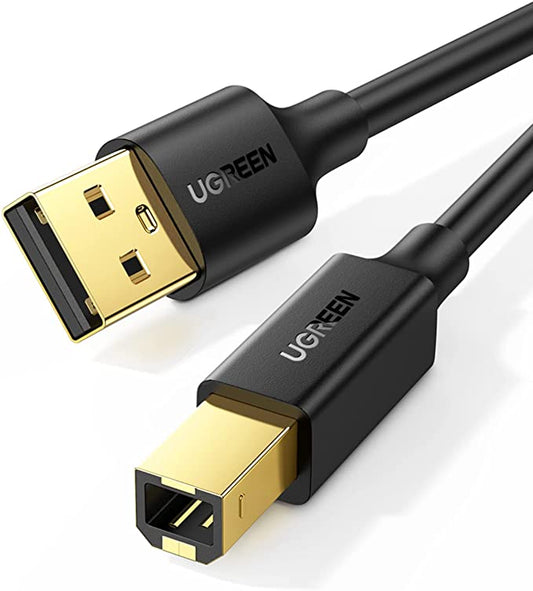 UGREEN USB 2.0 A to Type-B High Speed Printer Cable Scanner Cord 480Mbps (1.5M, 3M, 5M) for Mac, PC, Laptop