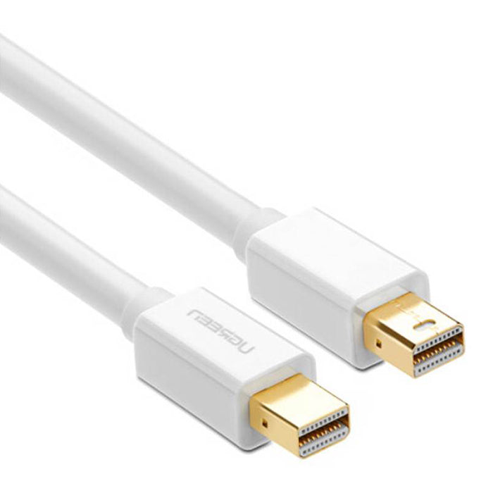 UGREEN Mini DisplayPort DP Male to Male Gold-plated Cable 2 Meters 8.64Gbps Plug and Play for Computers, Monitor, Projector, HDTV (White) (2M) | 10429