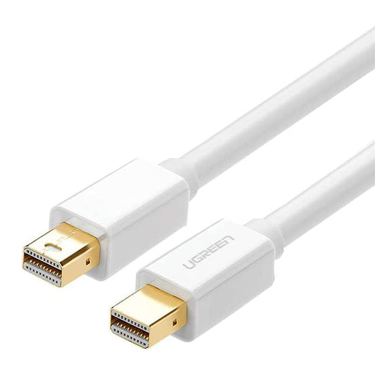UGREEN Mini DisplayPort DP Male to Male Gold-plated Cable 2 Meters 8.64Gbps Plug and Play for Computers, Monitor, Projector, HDTV (White) (2M) | 10429